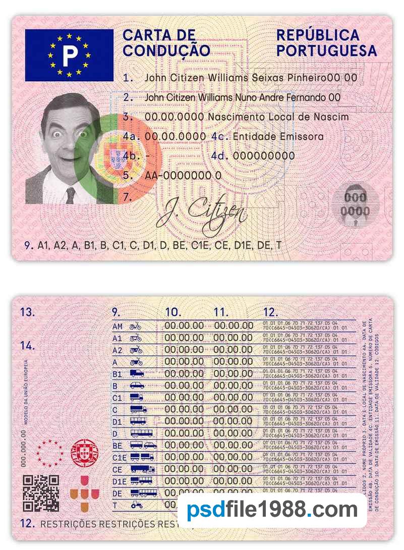 Portugal Driving License